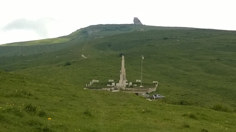 passo fittanze e il monumento ai caduti in guerra