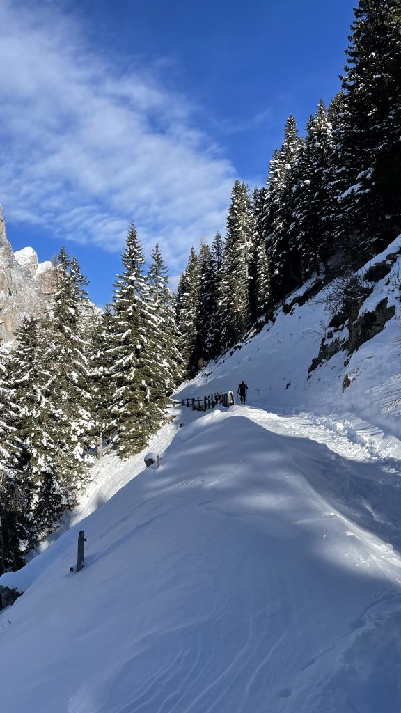 la salita  verso il Monte Penna