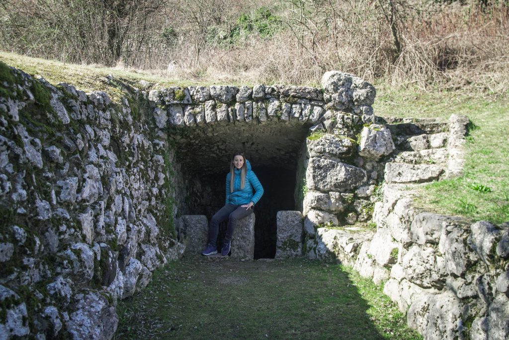 la fonte romana sul sentiero archeologico