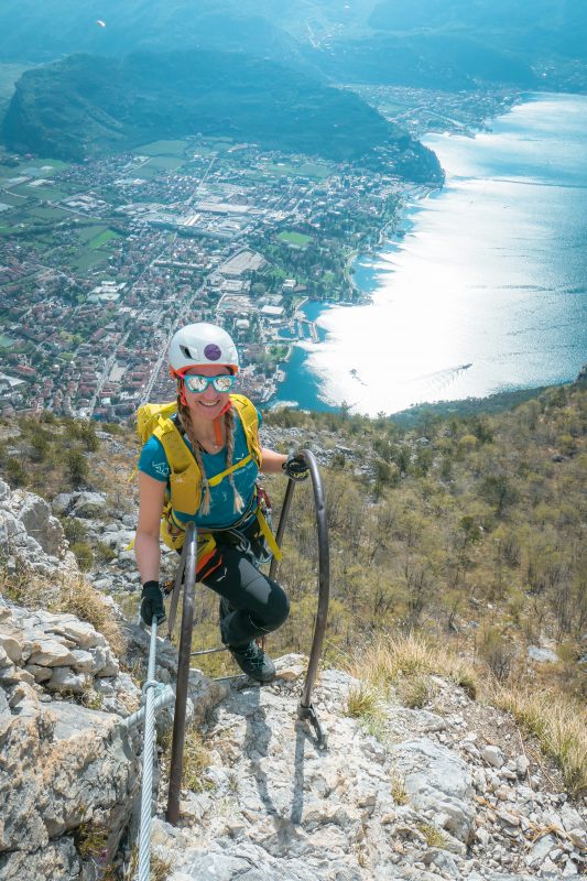 salita panoramica lungo la ferrata 