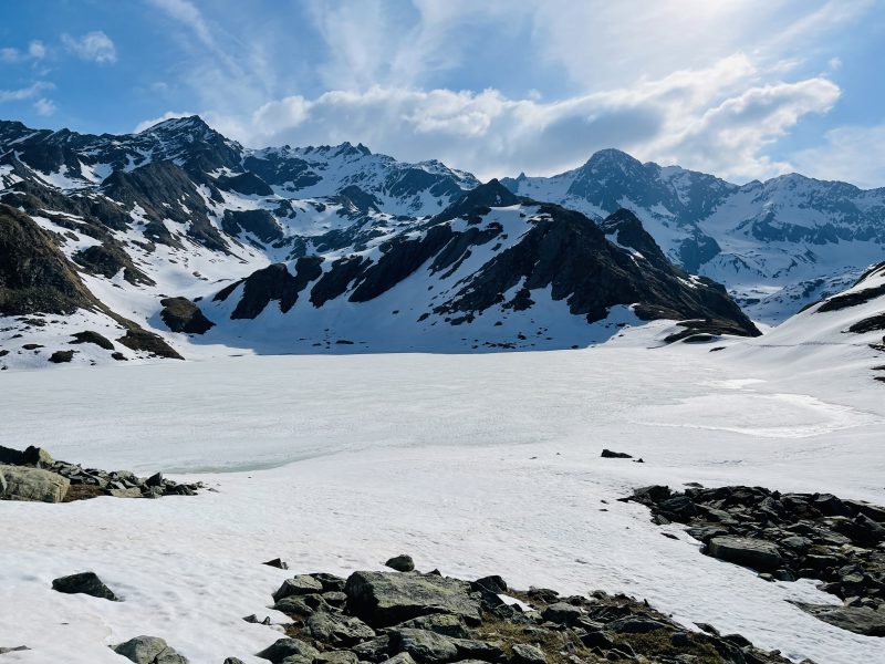Val Passiria, Il Lago Nero del Tumulo ancora ghiacciato