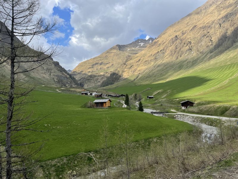 Paesaggio da cartolina su Malga Fane