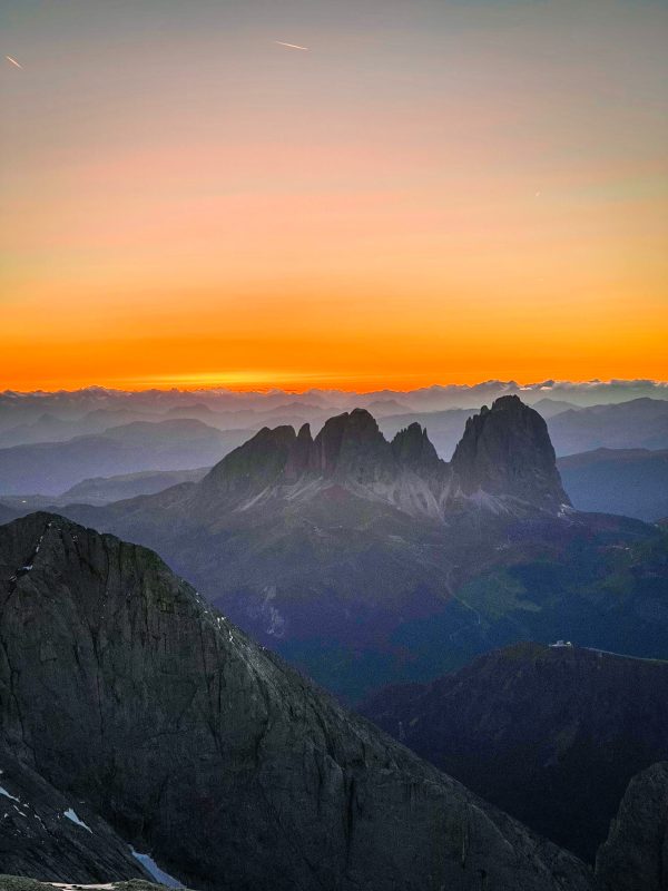 tramonto dalla Marmolada