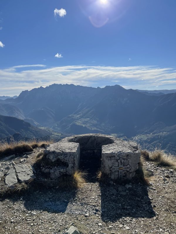 Visuale dalla cima del Corno Battisti