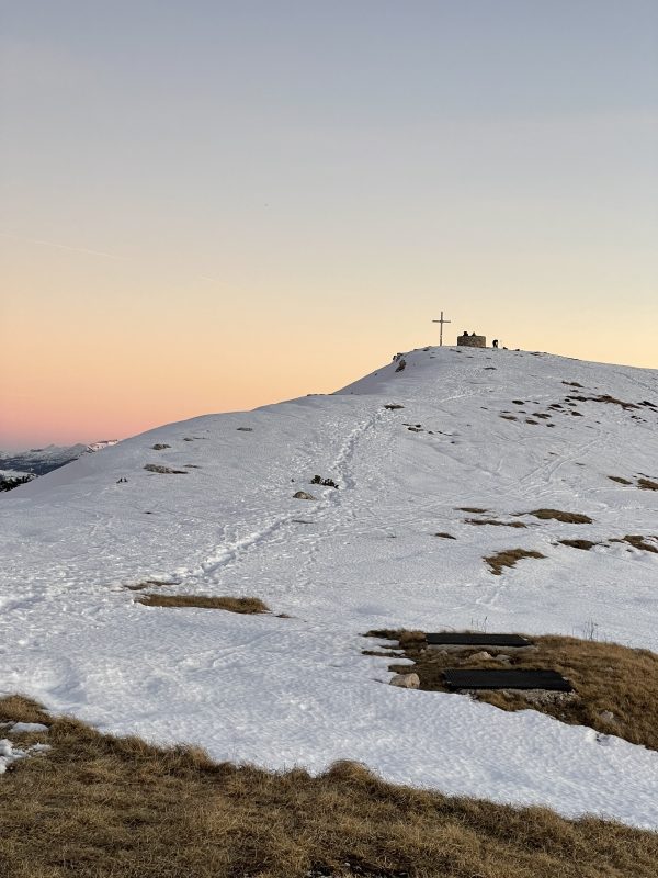 cima del Monte Stivo 2254 metri al tramonto