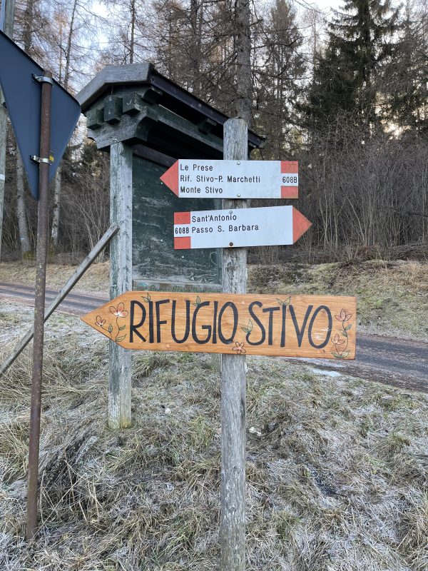 Indicazioni per Rifugio Stivo