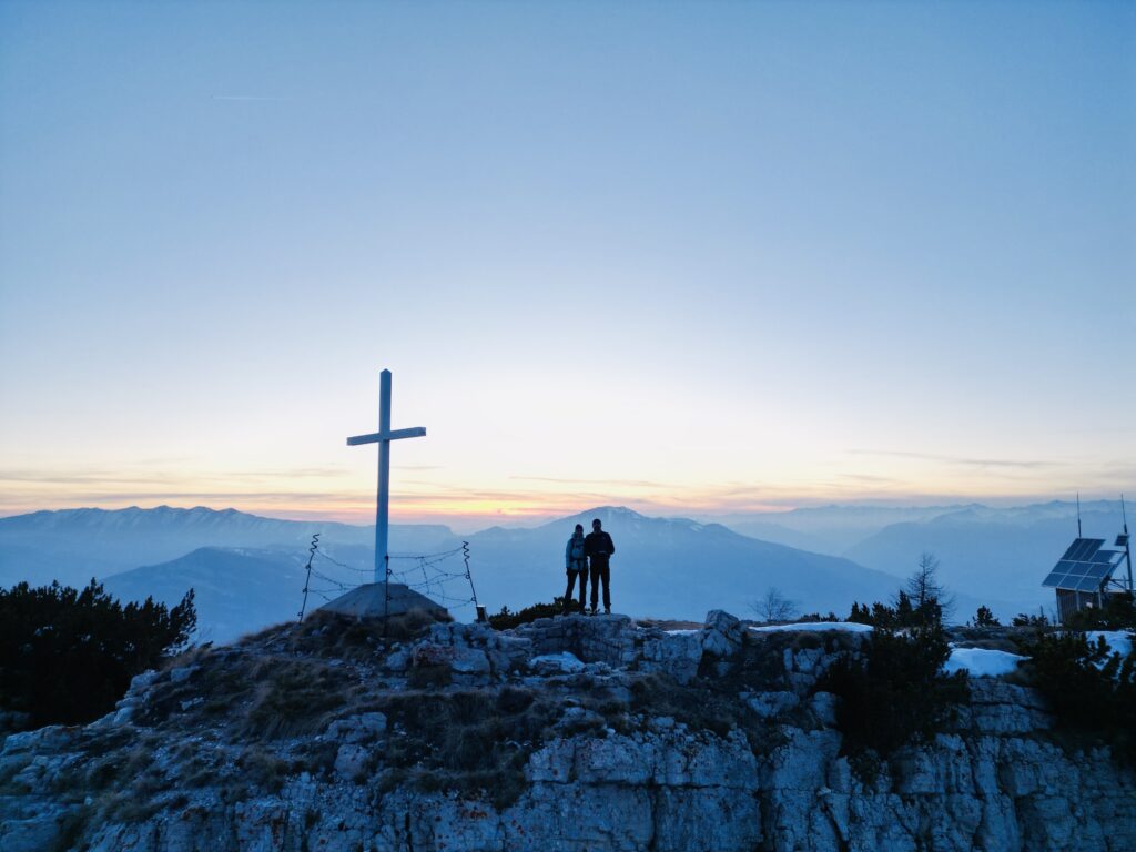 Cima Monte Zugna al tramonto