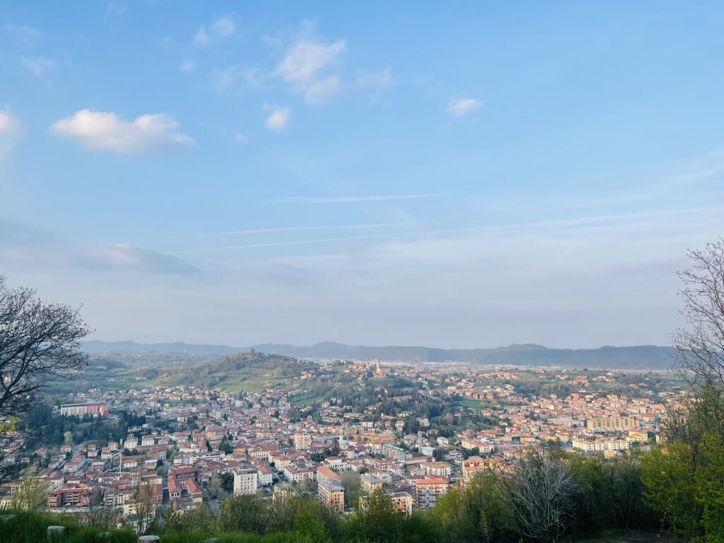 Vista su Arzignano lungo la Marcia delle Rose