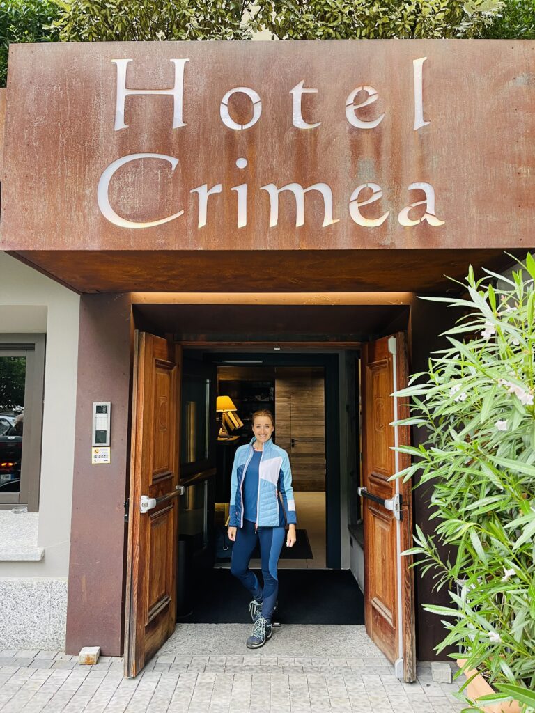 Hotel Crimea dove abbiamo trascorso la prima notte a Chiavenna