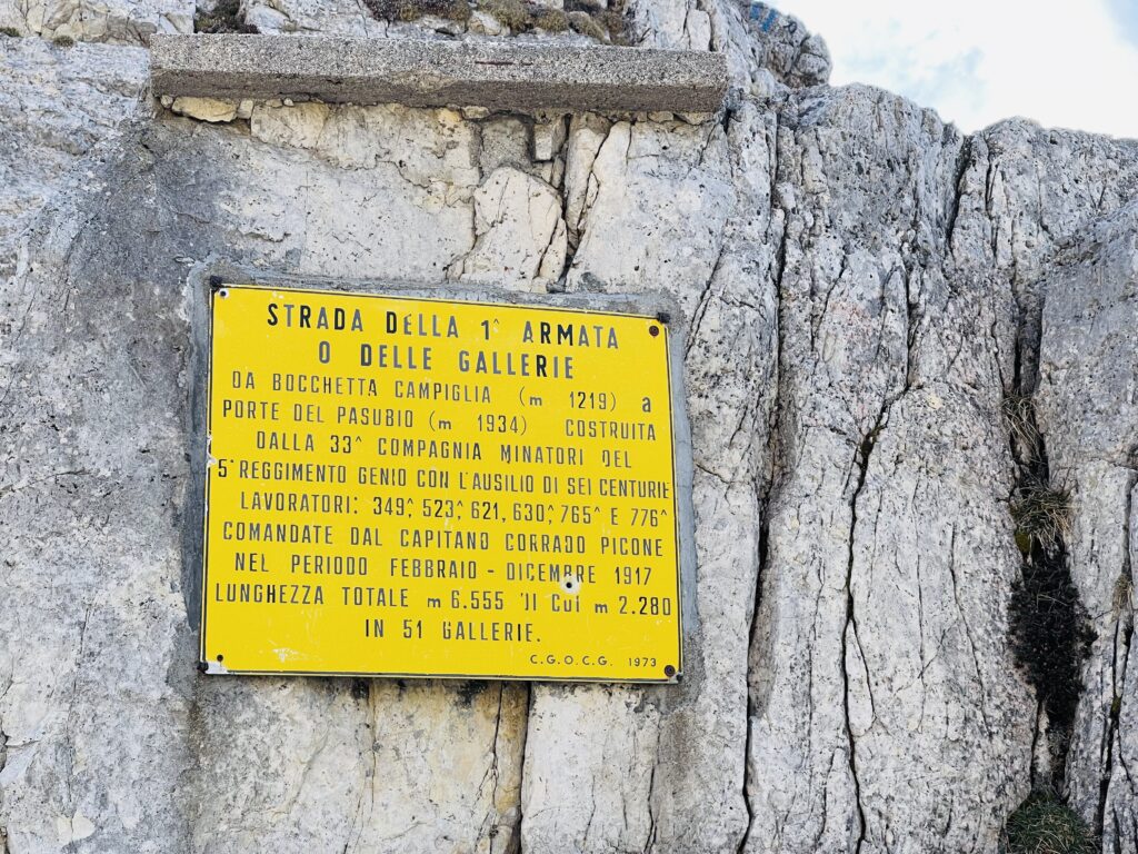 Strada della Prima Armata o delle 52 Gallerie sul Monte pasubio