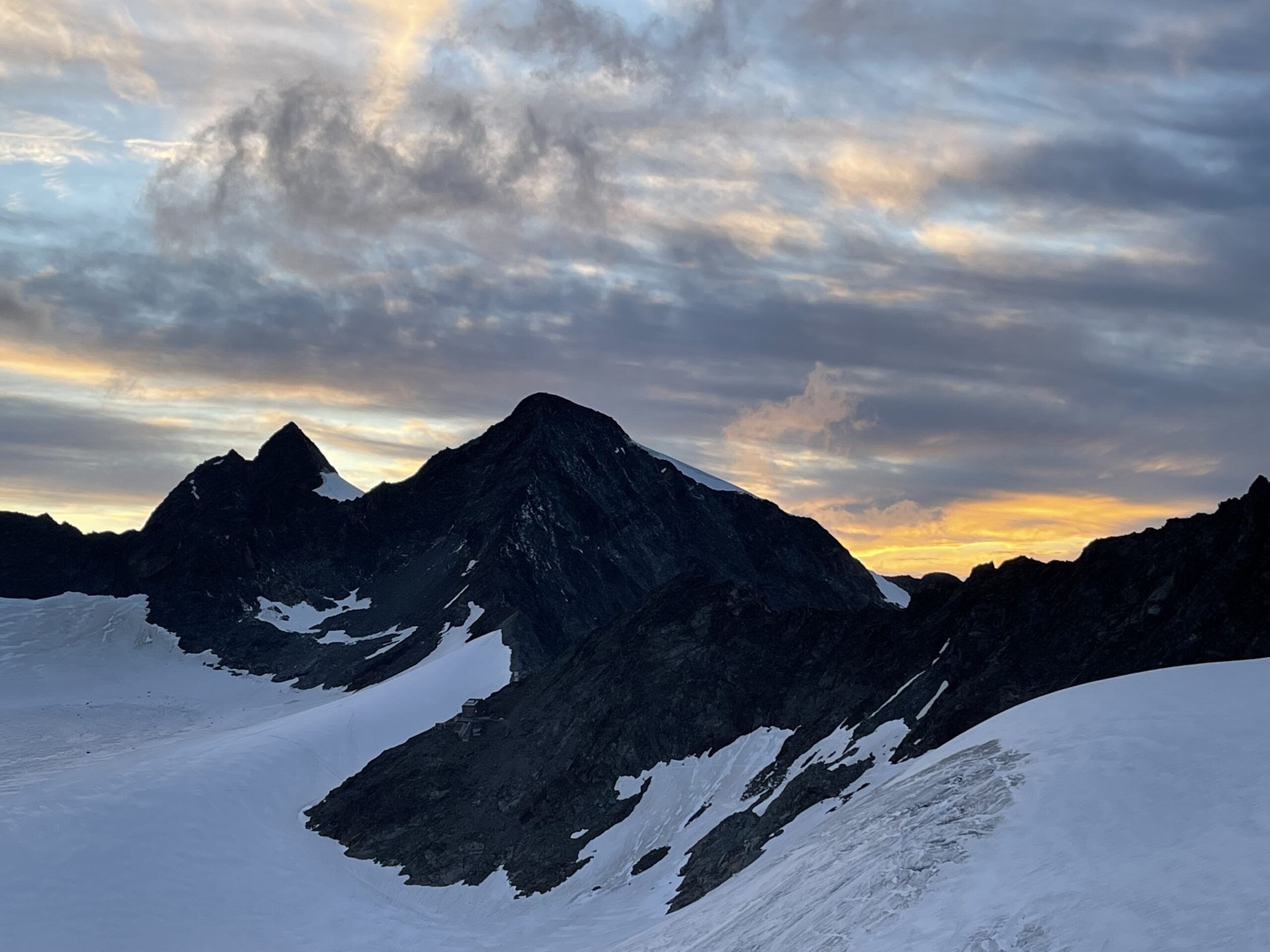 tramonto dal rifugio Biasi al Bicchiere Val Ridanna