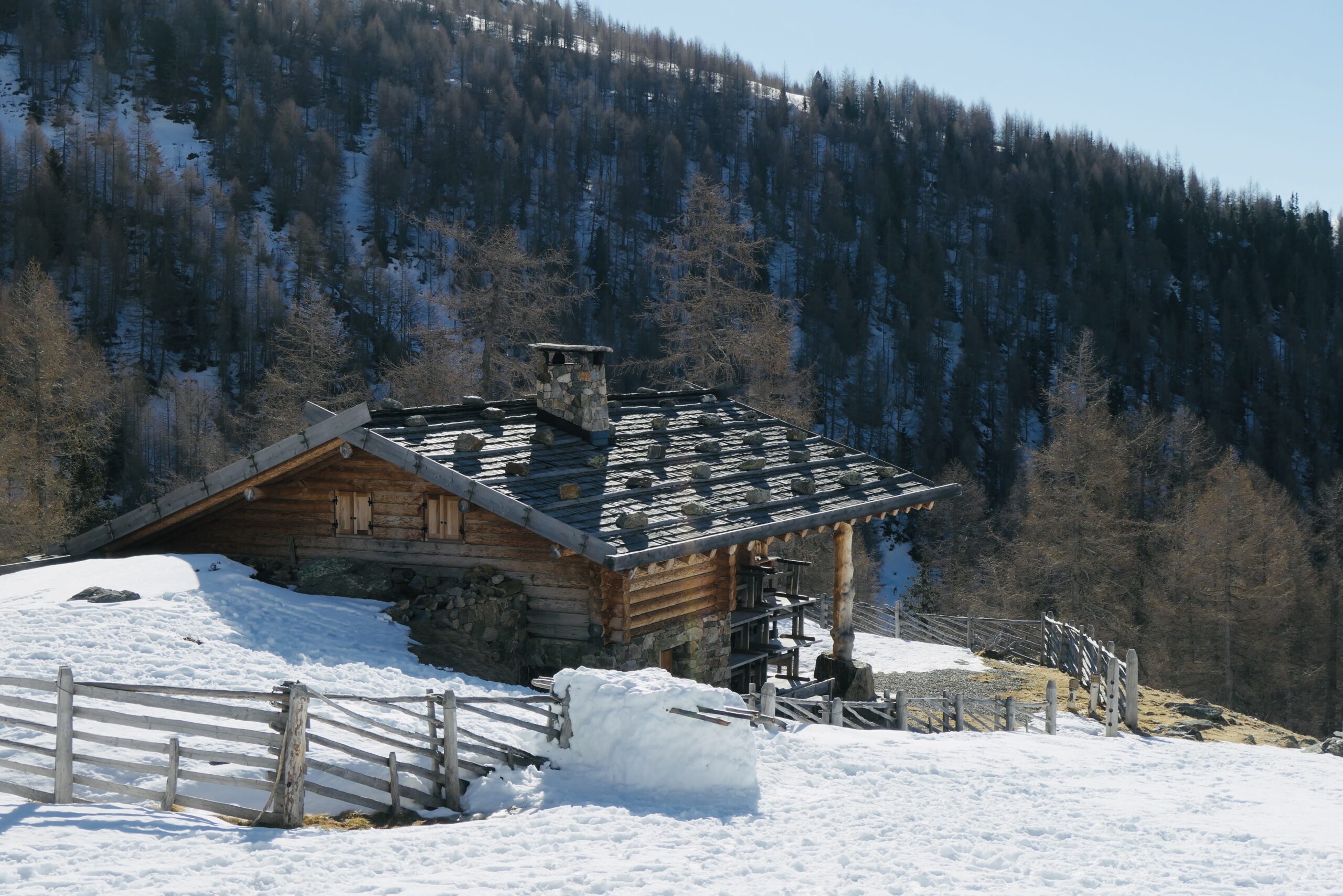 Malga Kuhberg vista dal retro